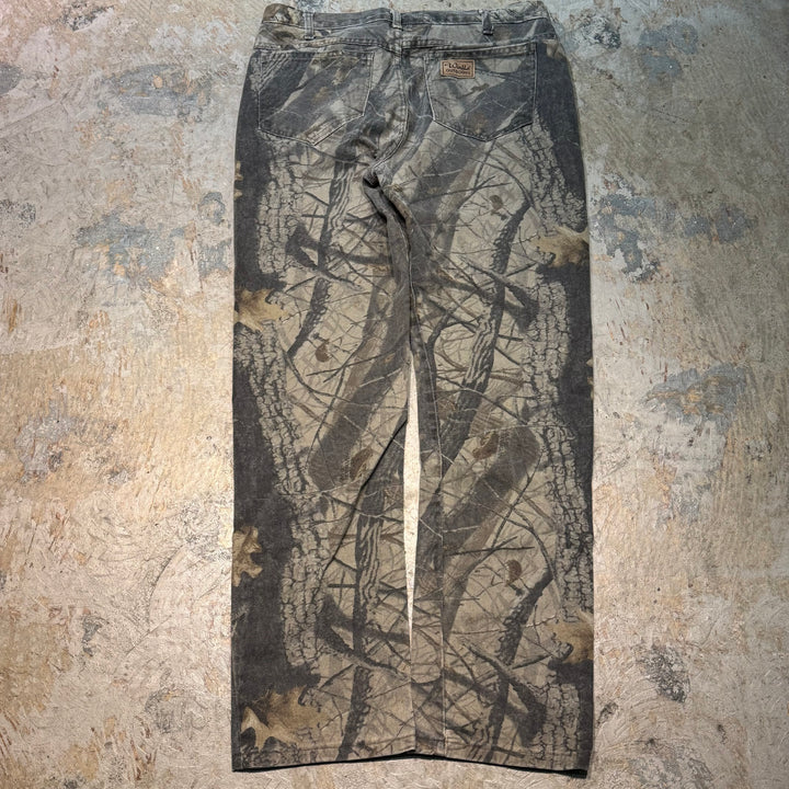 古着 USA製 USAVINTAGE/ リアルツリーカモパンツ/ 実寸サイズ35×33