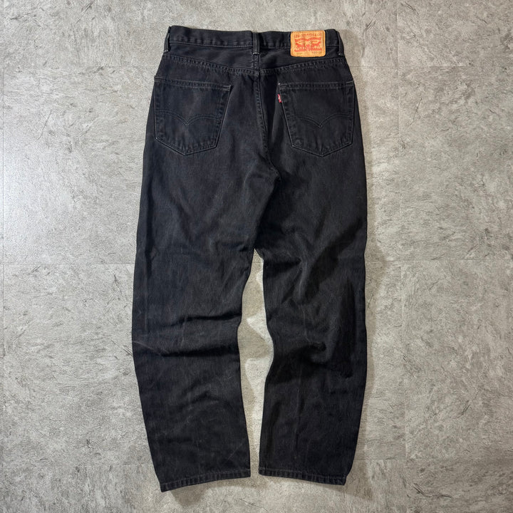 古着 Levi's/ リーバイス/ ブラックデニムパンツ/ 550/ 実寸サイズ30×30