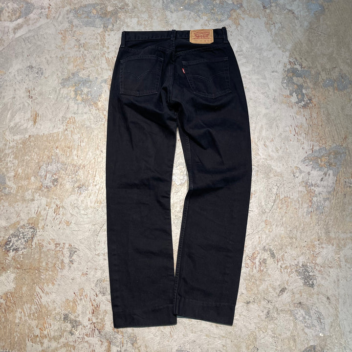 #4769 古着 LEVI’S/リーバイス/505-02/Black denim pants/ブラックデニムパンツ/スペイン製/サイズ30×34