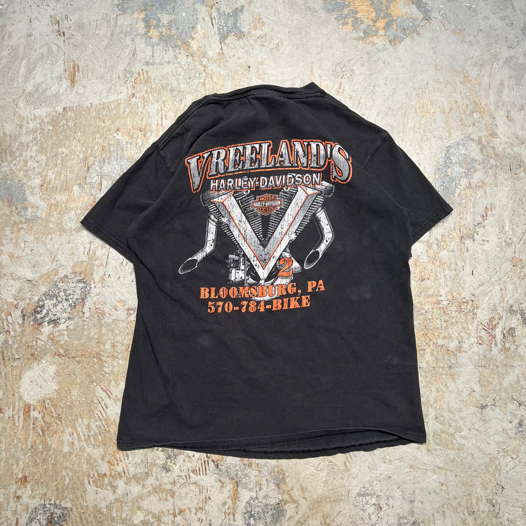 古着 Harley-Davidson  /ハーレー ダビッドソン / ペンシルベニア州 ブルームズバーグ ストア / VREELAND'S /プリントTシャツ / サイズM