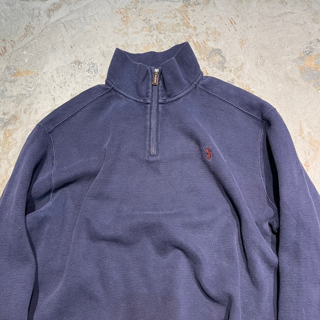 #3859 古着 POLO by Ralph Lauren/ポロバイラルフローレン/Half zip knit/ハーフジップニット/サイズL