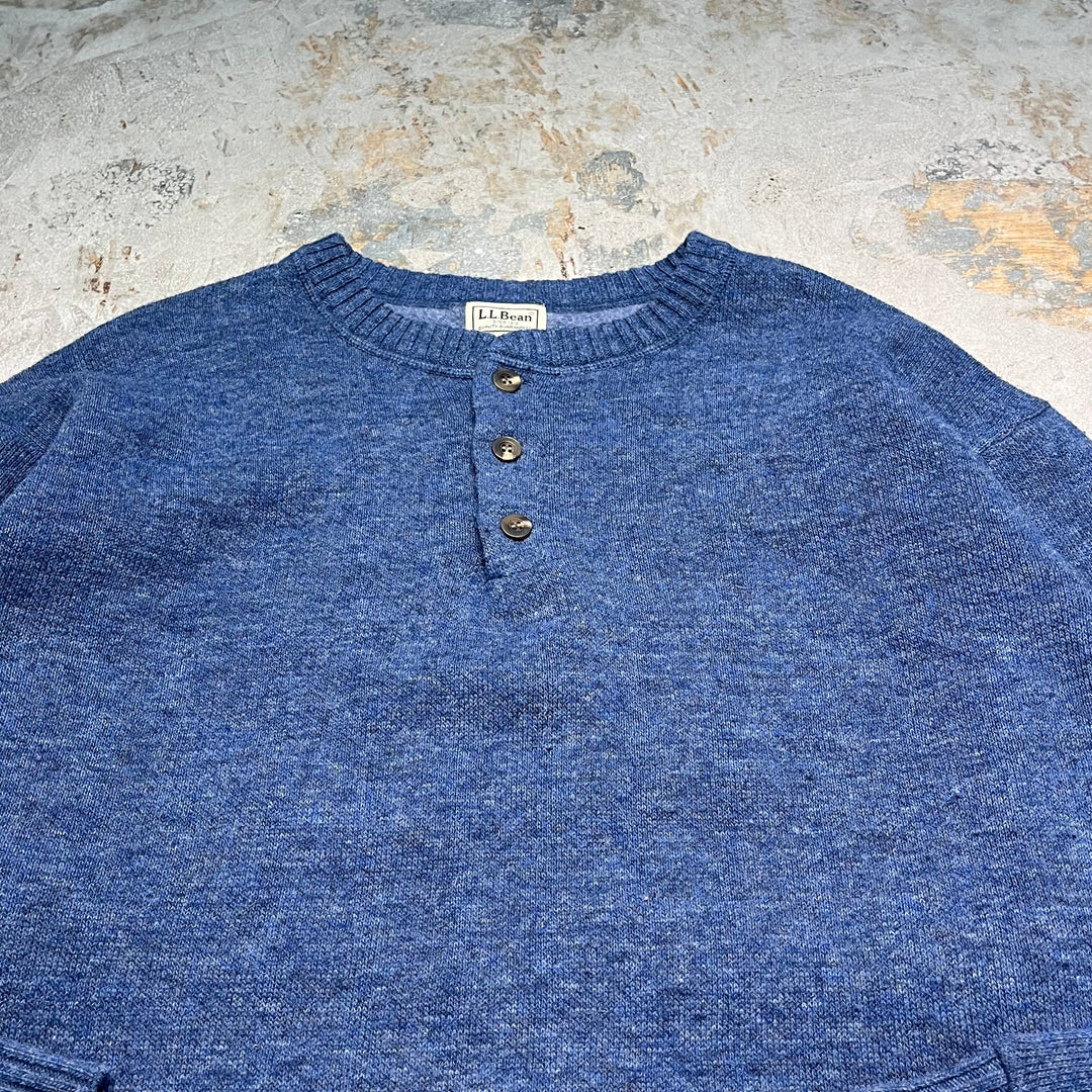 #3382 L.L.Bean/エルエルビーン/Henry neck knit/ヘンリーネックニット/サイズXL