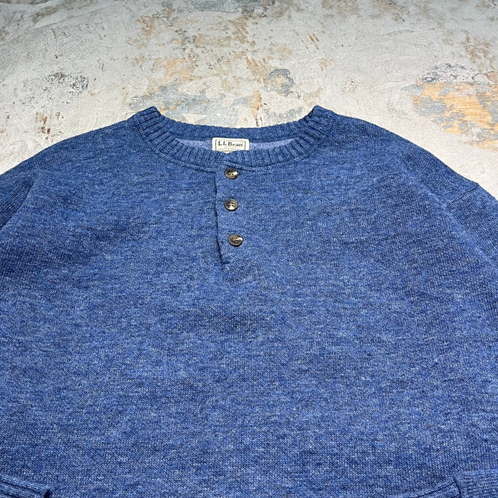 #3382 L.L.Bean/エルエルビーン/Henry neck knit/ヘンリーネックニット/サイズXL