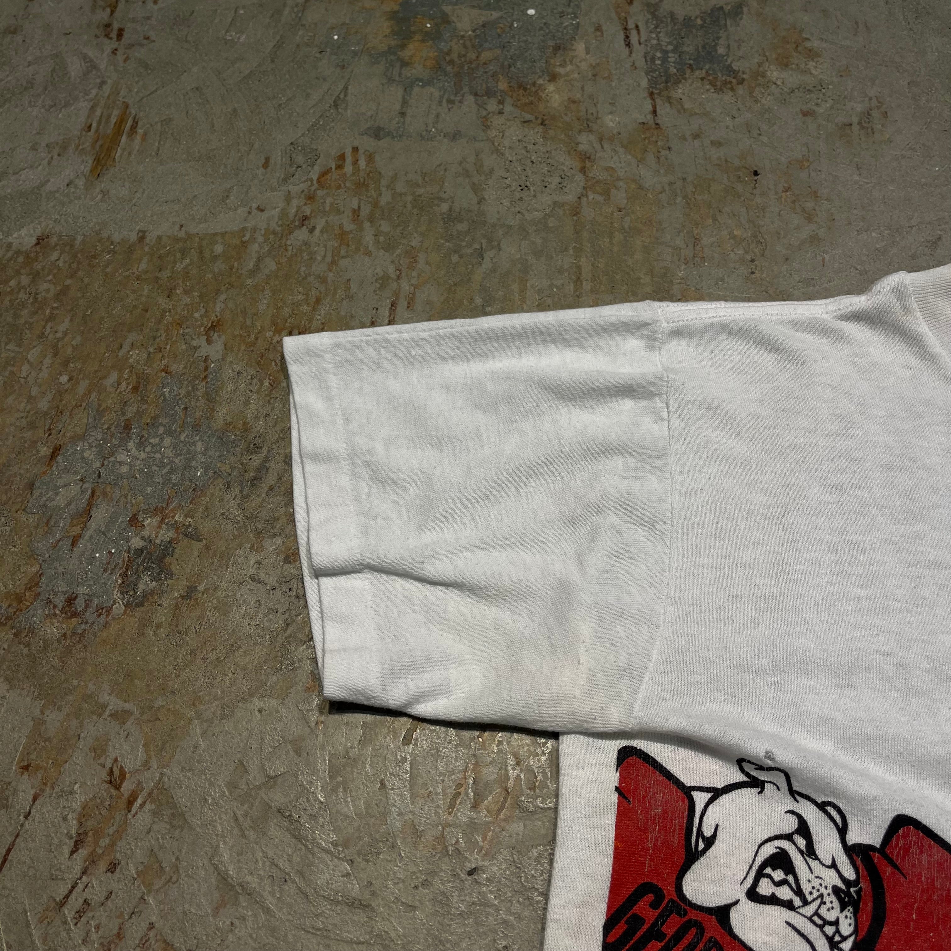 ジョージア大学　ブルドッグス ヴィンテージ　ia bulldogs アメフト ジョージア大学 ブルドッグス Tシャツ - 古着屋