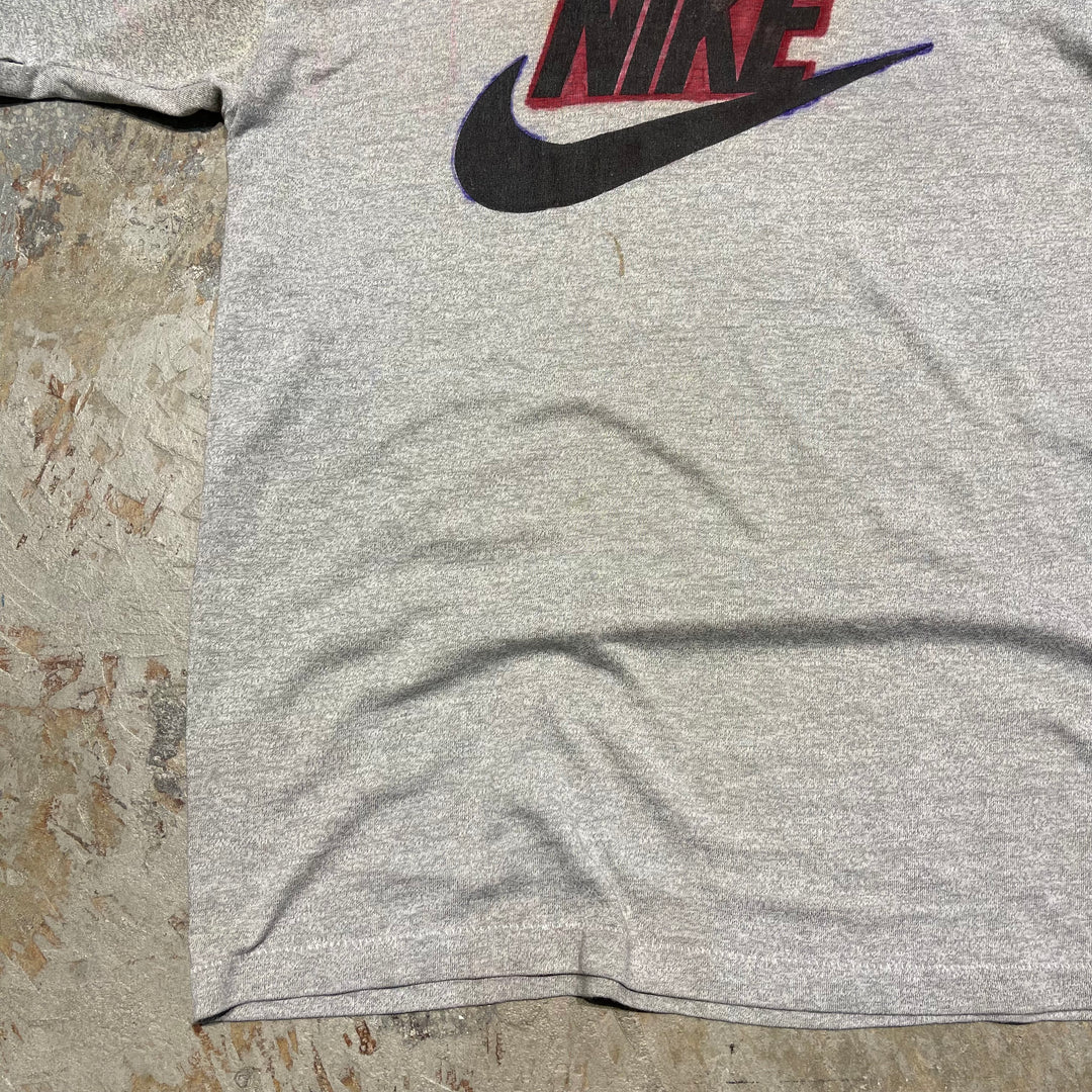 古着 ~90's NIKE/ナイキ / ヴィンテージ シングルステッチ プリントTシャツ/サイズS-M相当