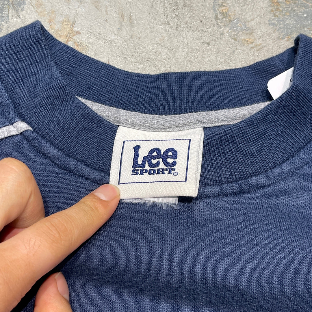 古着 LEE/リー/MLB/YANKEES/ヤンキース/クルーネックスウェット/サイズL相当