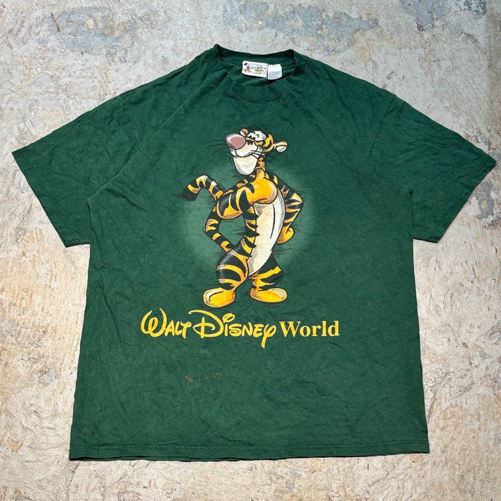 古着 USA製 90's Disney/ディズニー/アニマルキングダム・ティガープリントTシャツ/サイズL