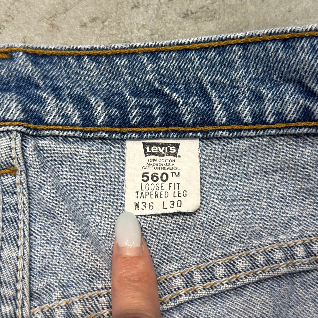 旧衣USA制98's Levi's/李维斯/ Denim Pants/牛仔短裤/ 560/尺寸33×30