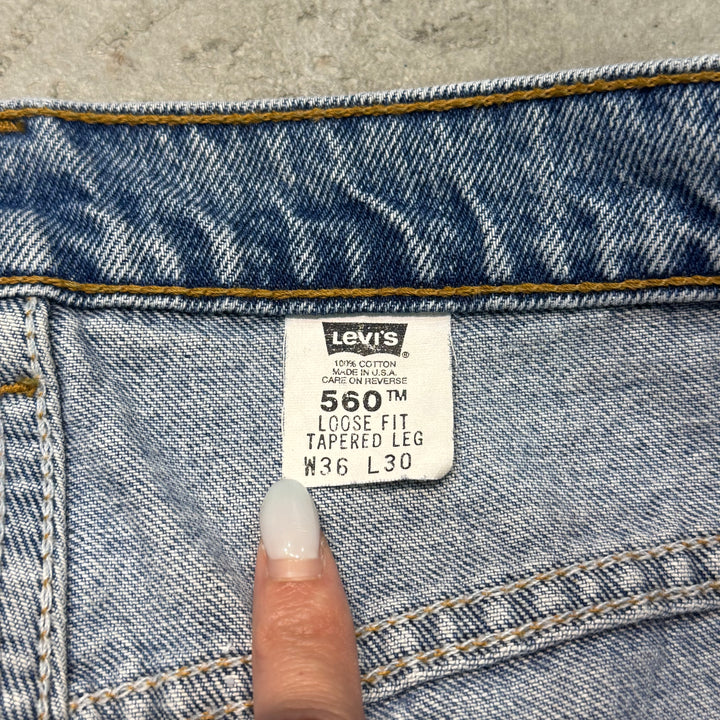 旧衣USA制98's Levi's/李维斯/ Denim Pants/牛仔短裤/ 560/尺寸33×30