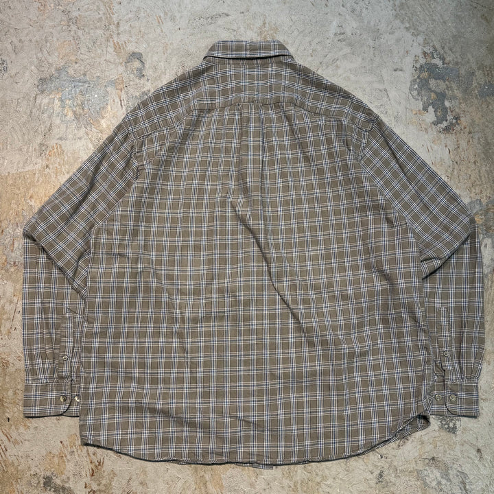 古着 90's〜 GAP/ ギャップ/ ボタンダウン長袖シャツ/ チェック柄/ サイズL