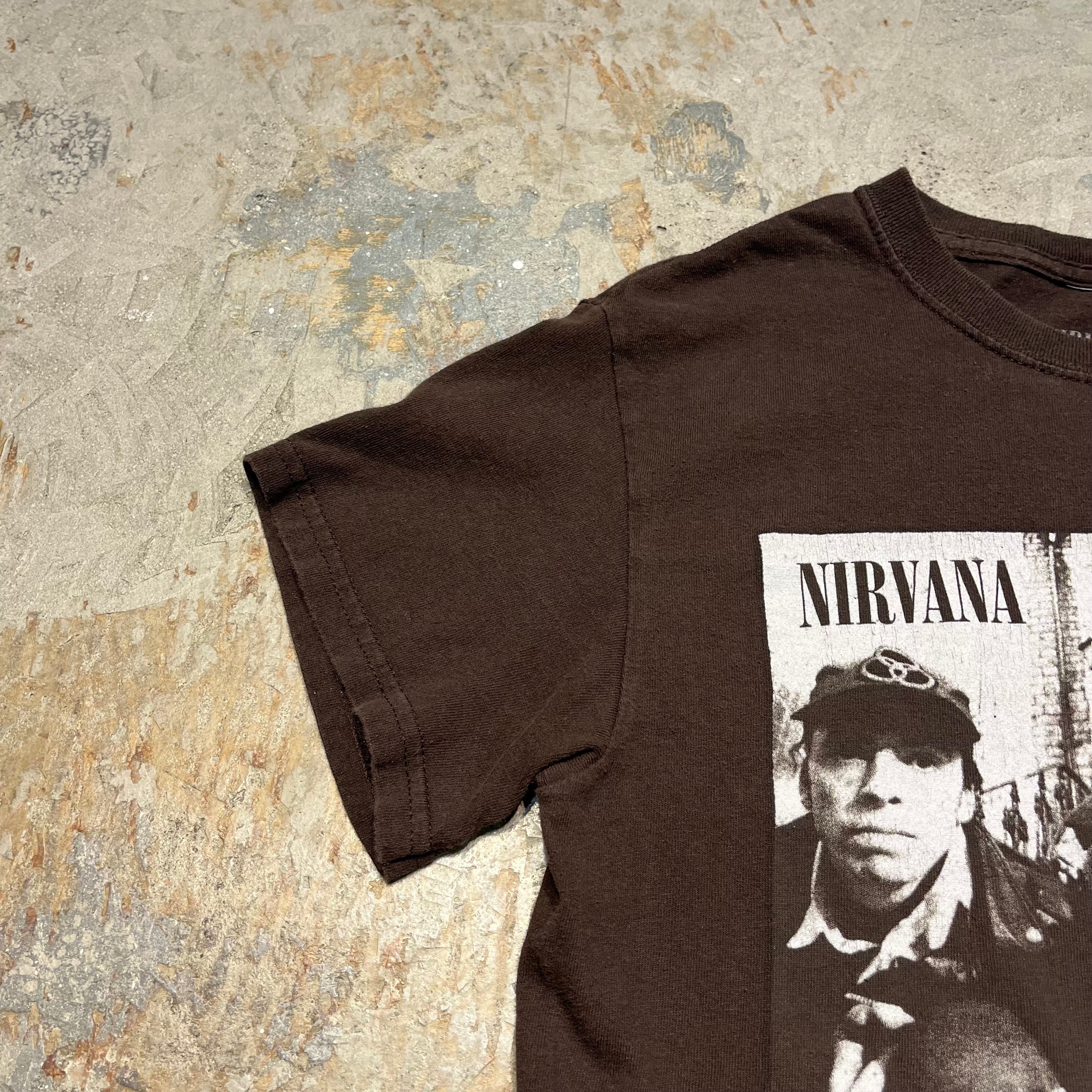【貴重】NIRVANA サイズL ニルヴァーナ ヴィンテージ Tシャツ 古着 L オーバーサイズ ヴィンテージ加工 ニルヴァーナ NIRVANA T
