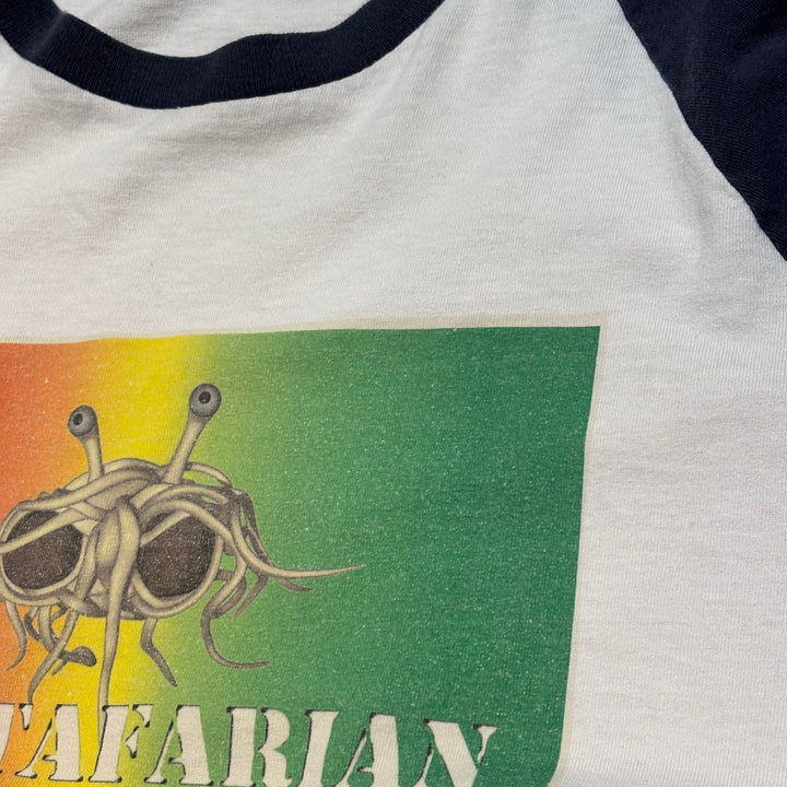 古着 anvil/ アンビル/ PASTAFARIAN/ 空飛ぶスパゲッティモンスター/ ラグランTシャツ/ サイズL