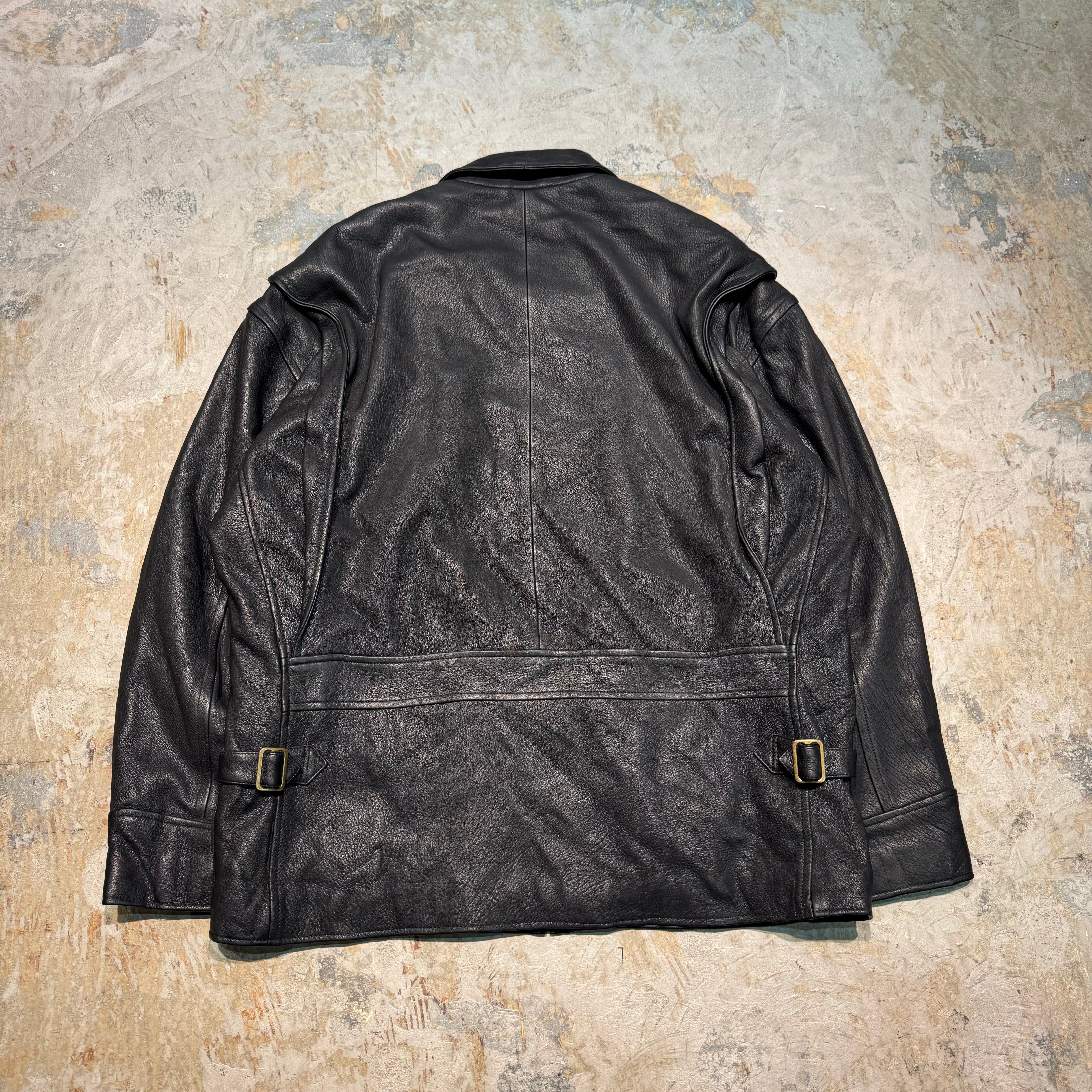 ミシガン大　レザージャケット　古着 80s 90s MICHIKO LONDON KOSHINO コシノミチコ レザージャケット