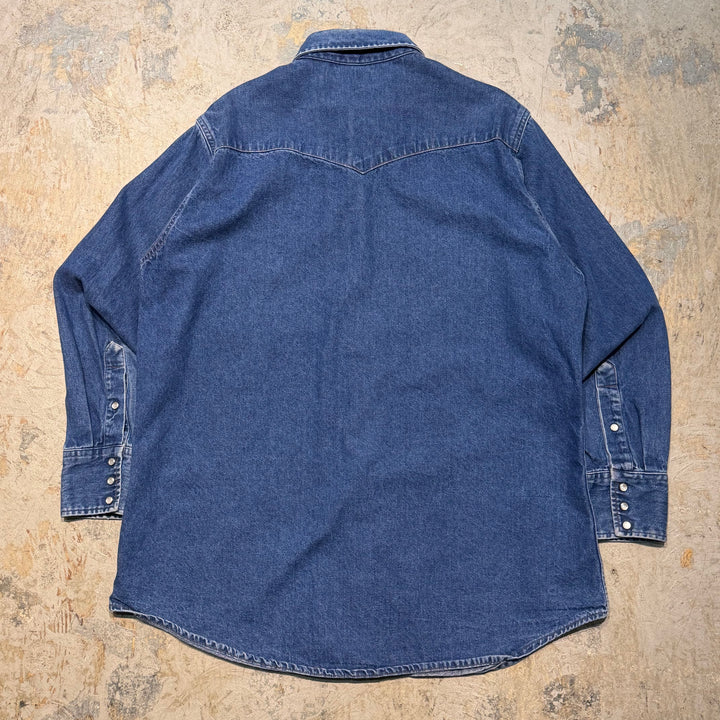 古着 Carhartt/ カーハート/ デニムウエスタンシャツ/ サイズXL相当