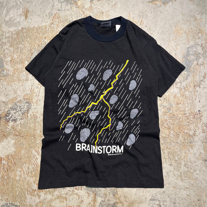 古着 90's オニータ USA製 BRAINSTORM/ヴィンテージ シングルステッチ プリントTシャツ/サイズM