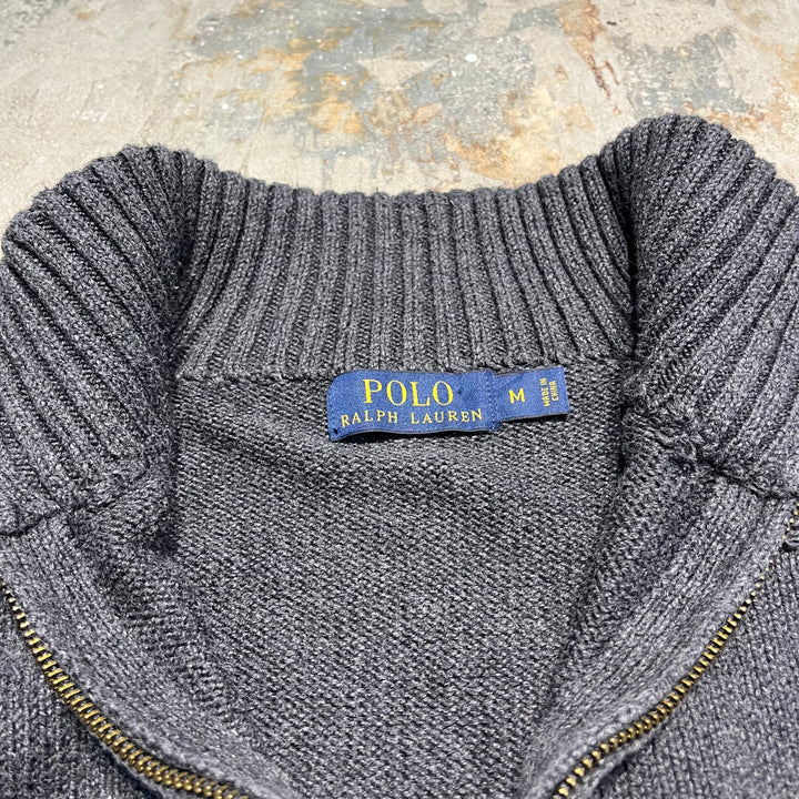 #3877 古着 POLO by Ralph Lauren/ポロバイラルフローレン/Cotton Knit Half Zip Sweaterコットンニットハーフジップセーター/ サイズM