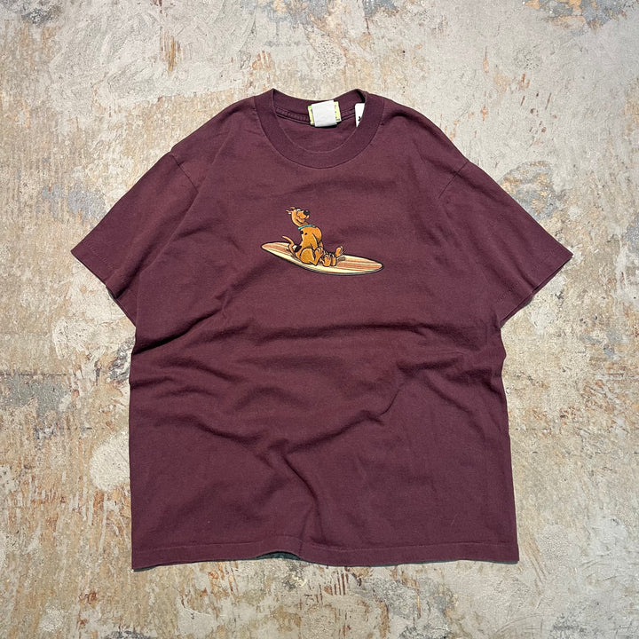 #4678 古着 scooby-doo!/スクービー ･ドゥー/short sleeve print t-shirt Tee/半袖プリントTシャツ/USA製/スクービープリント/サイズXL