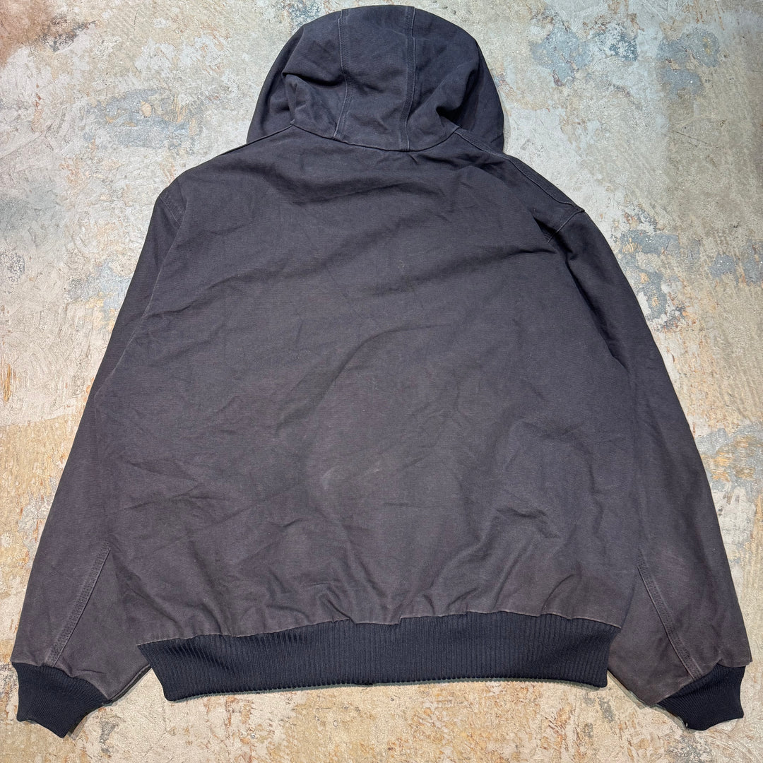 古着 Carhartt/ カーハート/ アクティブジャケット/ ダック地/ 裏地キルティング/企業ロゴ/ サイズ2XL