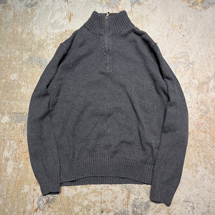 #3877 古着 POLO by Ralph Lauren/ポロバイラルフローレン/Cotton Knit Half Zip Sweaterコットンニットハーフジップセーター/ サイズM