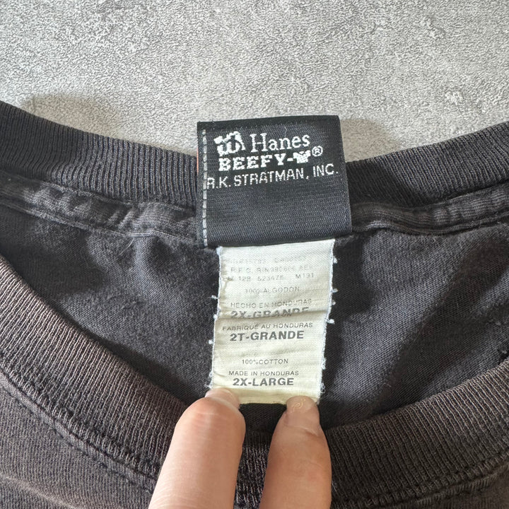 古着 Harley-Davidson ハーレーダビッドソン リアルサンフェード プリントTシャツ サイズ2XL