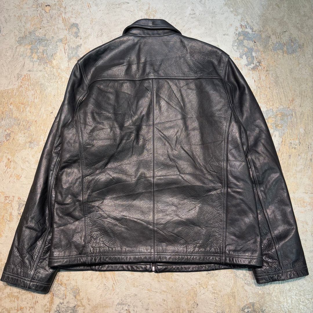 古着 WILSONS LEATHER/ ウィルソンズレザー/ ジップアップレザージャケット/ サイズXL