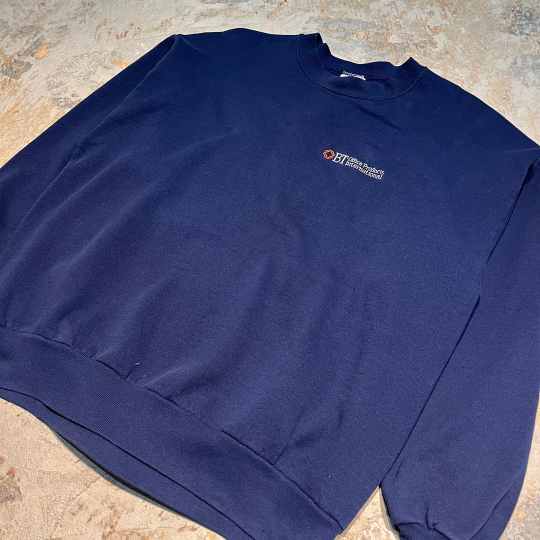 #1883 古着/JERZEES/ジャージーズ/Crewneck sweat/クルーネックスウェット/企業ロゴ/MADE IN U.S.Aサイズ2XL