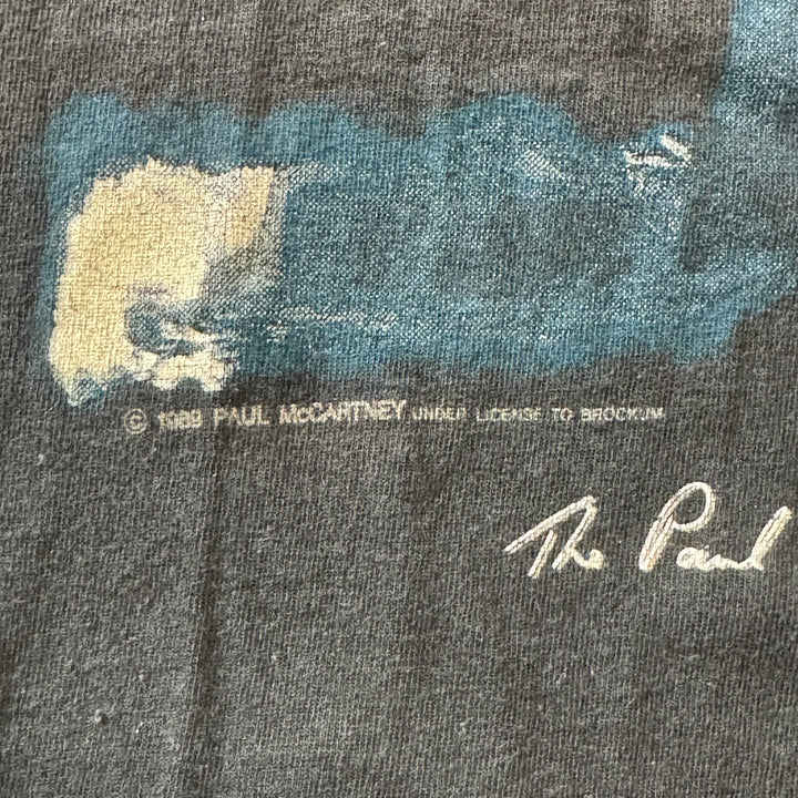 古着 USA製 89's FRUIT OF THE LOOM フルーツオブザルーム ポール・マッカートニー バンドTシャツ サイズL