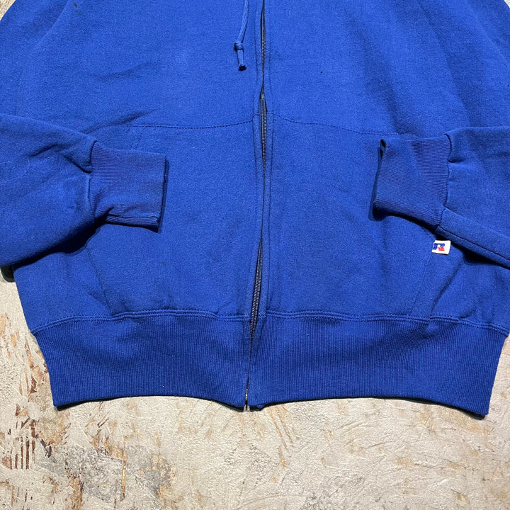 #3573 古着/Russell/ラッセル/Blank Zip Parker/ブランクジップパーカー/無地/MADE IN USA/サイズL