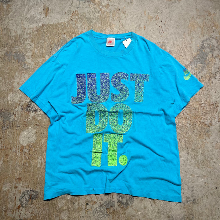 古着 90's USA製 NIKE/ナイキ / 銀タグ / JUST DO IT . / ヴィンテージ シングルステッチ プリントTシャツ/サイズL