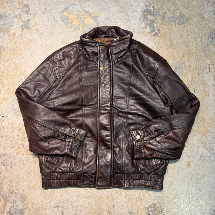 古着 USAVINTAGE/本革ジップアップレザージャケット /サイズM