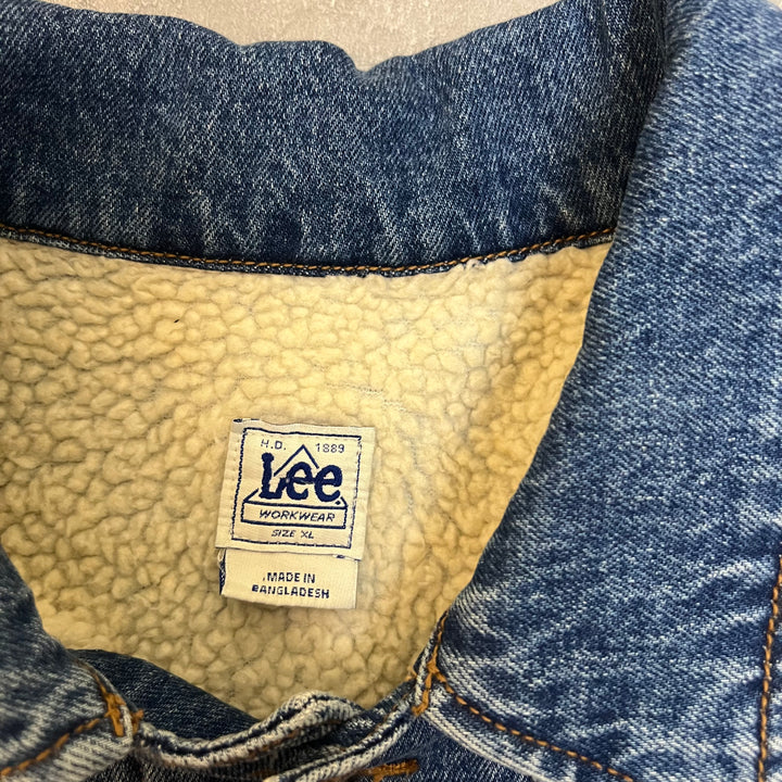 #1839 古着/Lee/リー/Denim boa jacket/デニムジャケット/サイズXL