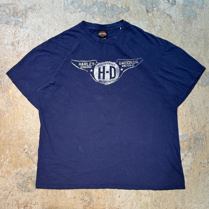 旧衣服Harley-Davidson/哈雷戴维森/印花T恤/尺码XL