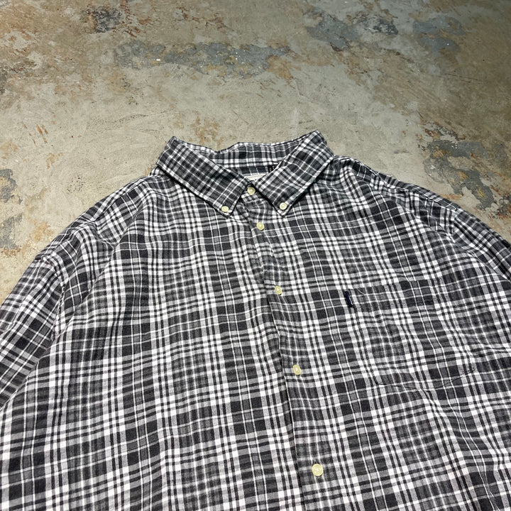 #4429 古着 Barbour/バブアー /Long Sleeve Button Down Shirt/長袖ボタンダウンシャツ/Check/チェック柄/サイズXL相当