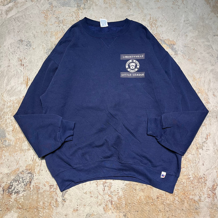 #4088 古着 Unknow/Crew neck  Sweat/クルーネックスウェット/LIBERTYVILLE LITTLELEAGUE/MADE IN U.S.A/サイズXL