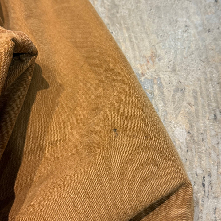 古着 carhartt/ カーハート/デトロイトジャケット/ ダック地/ 裏地ブランケット/ チェック柄/ 企業ロゴ/ サイズL