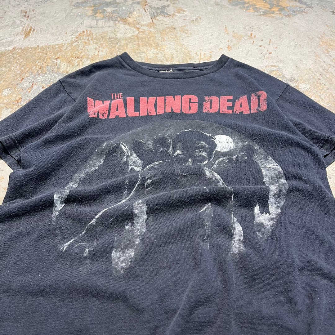 #4665 古着 unknow/short sleeve print t-shirt Tee/半袖プリントTシャツ/the walking dead/サイズL