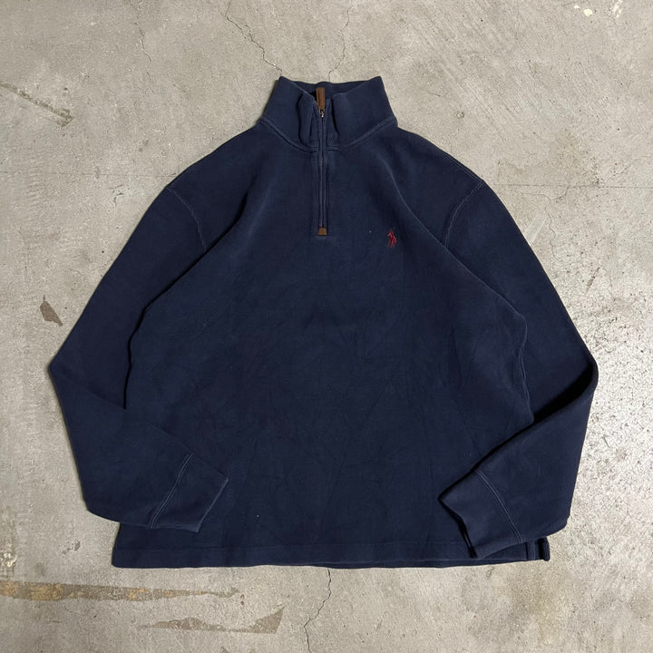 #3888 古着 POLO by Ralph Lauren/ポロバイラルフローレン/Cotton Knit Half Zip Sweaterコットンニットハーフジップセーター/ サイズM