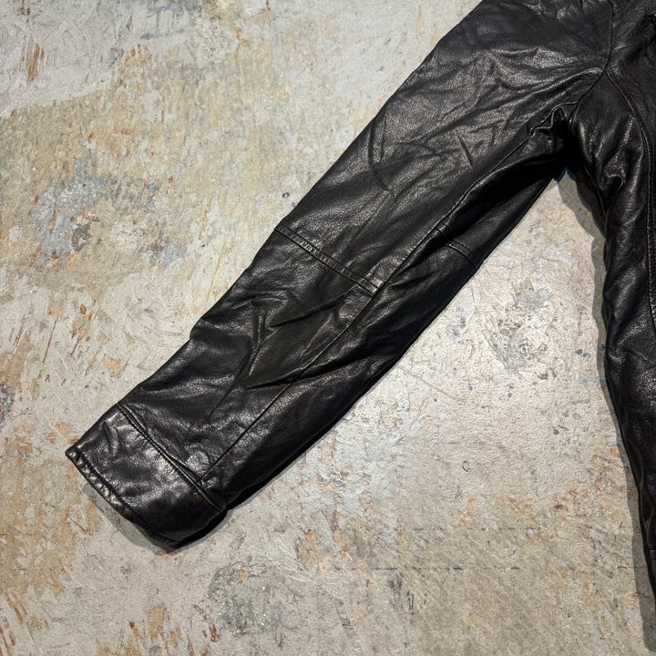 古着 USAVINTAGE/ジップアップレザージャケット/ サイズL