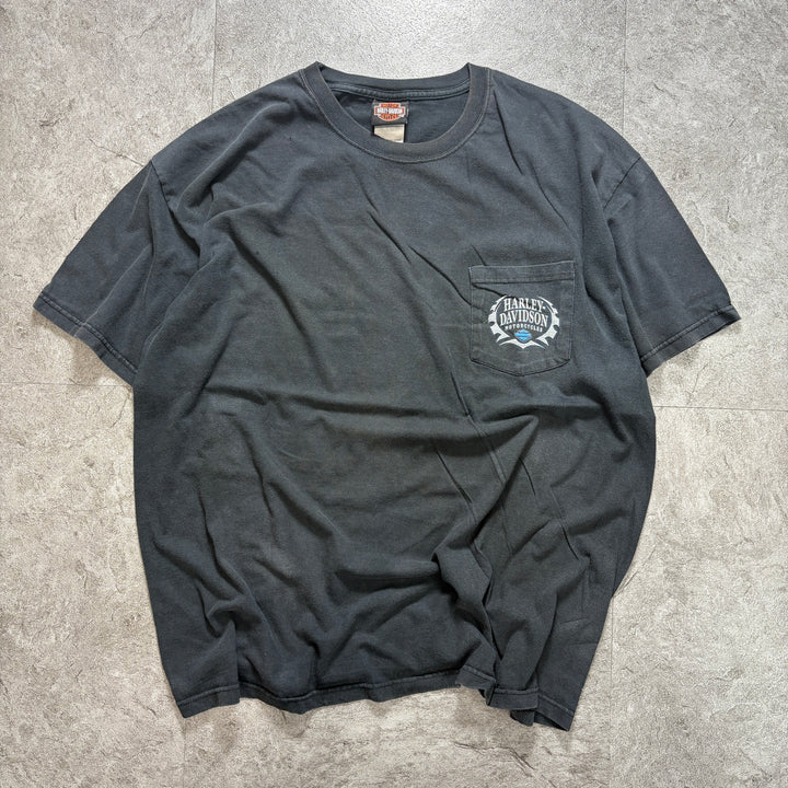 古着 USA製 Harley-Davidson ハーレーダビッドソン プリントTシャツ アメカジ サイズXL