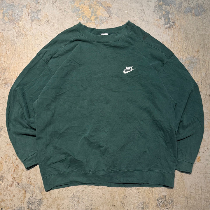 古着 USA製 90's NIKE/ ナイキ/ ワンポイント/ クルーネックスウェット/ サイズXL