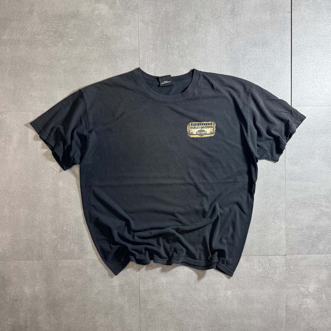 古着 Harley-Davidson ハーレーダビッドソン プリントTシャツ アメカジ サイズXL相当