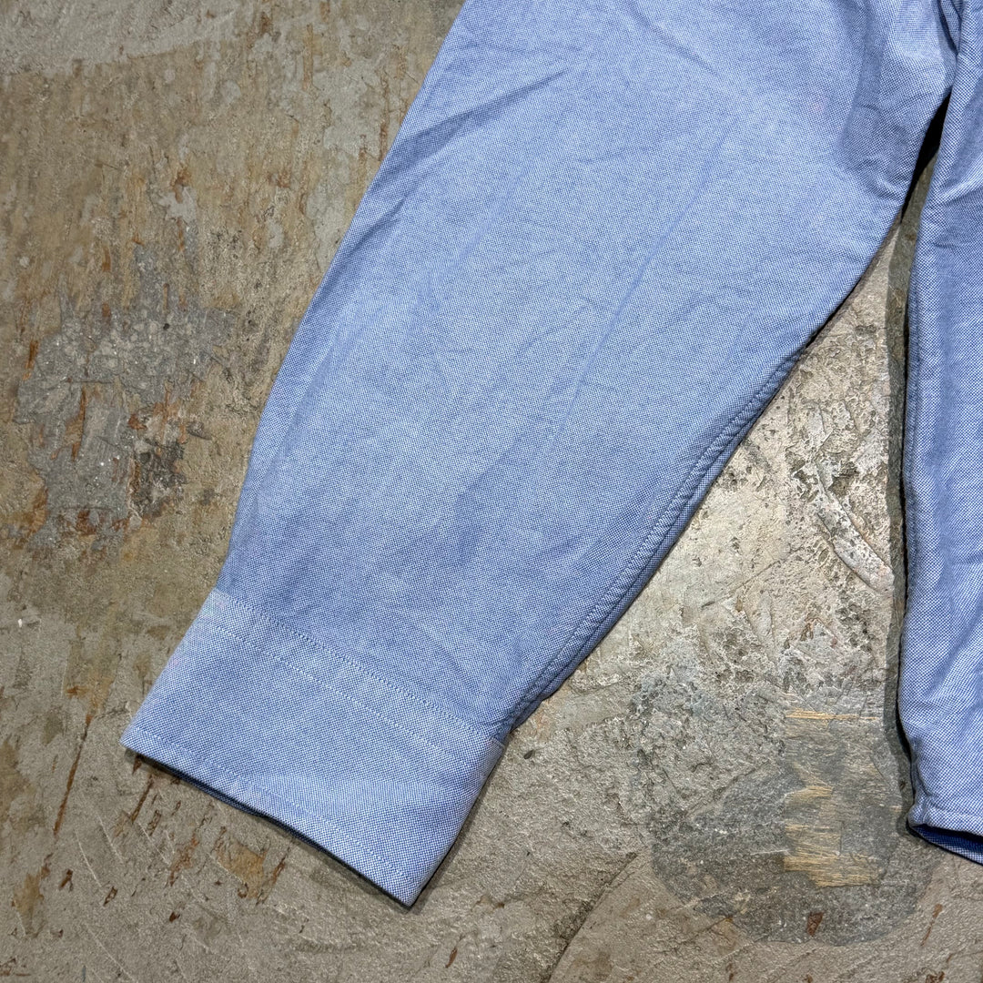 古着 POLO by Ralph Lauren/ ラルフ ローレン/ ボタンダウン長袖シャツ/ 無地/ サイズL