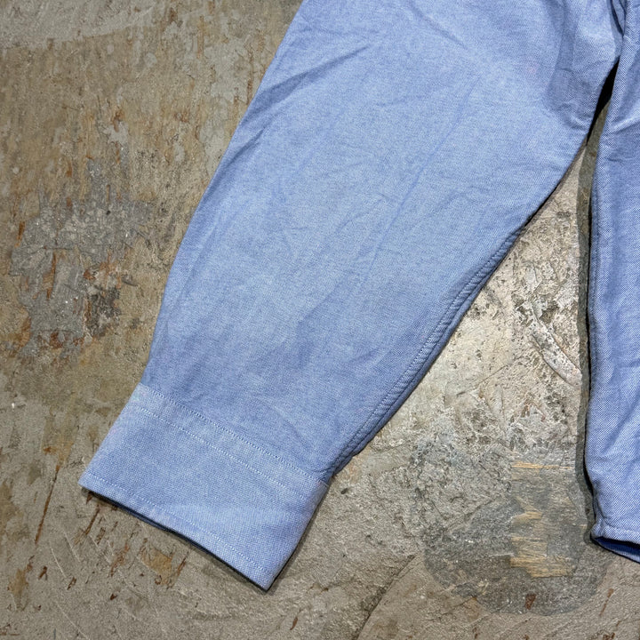 古着 POLO by Ralph Lauren/ ラルフ ローレン/ ボタンダウン長袖シャツ/ 無地/ サイズL