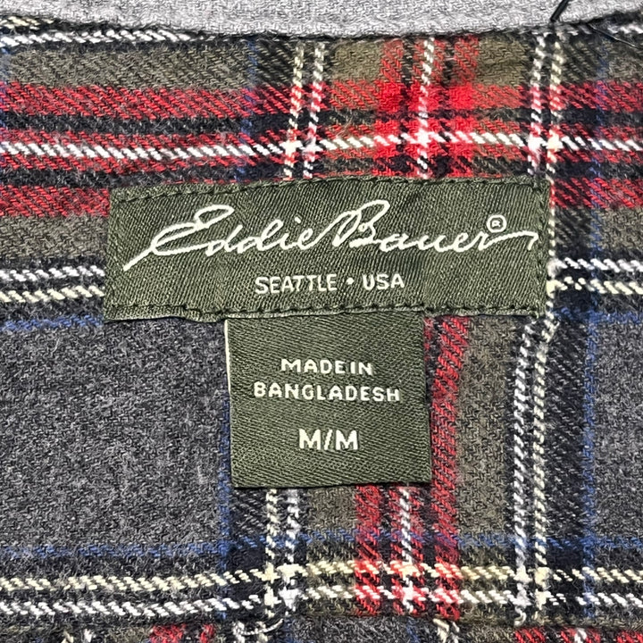 古着 Eddie Bauer/ エディー･バウアー/ コットンネルシャツ/ チェック柄/ リメイク/ サイズM