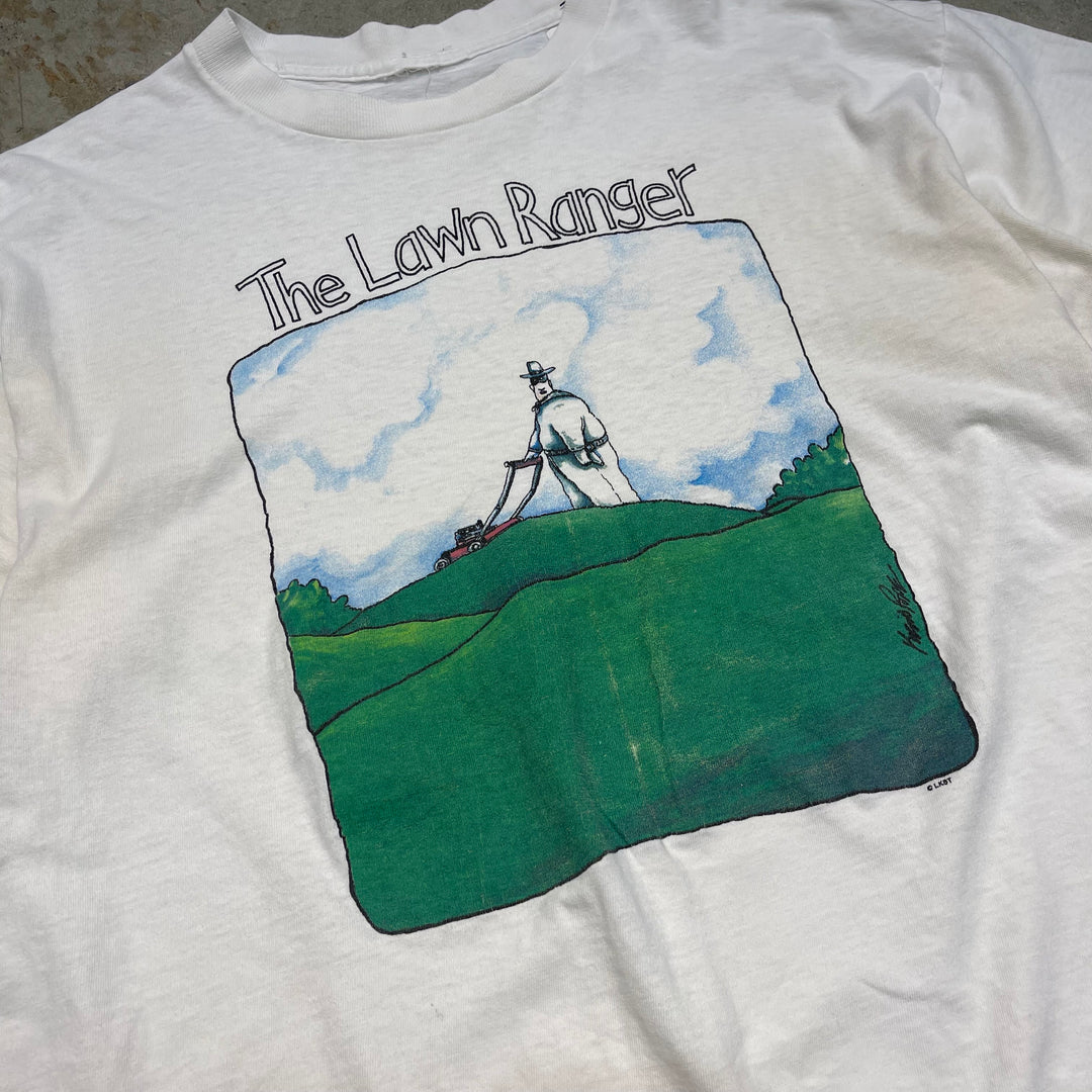 古着 USA製 90's USAVINTAGE / THE LAWN RANGER / アート / ヴィンテージ シングルステッチ プリントTシャツ/サイズXL-XXL