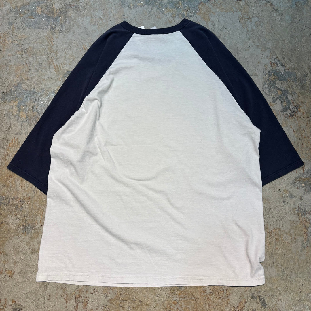 古着 anvil/ アンビル/ PASTAFARIAN/ 空飛ぶスパゲッティモンスター/ ラグランTシャツ/ サイズL