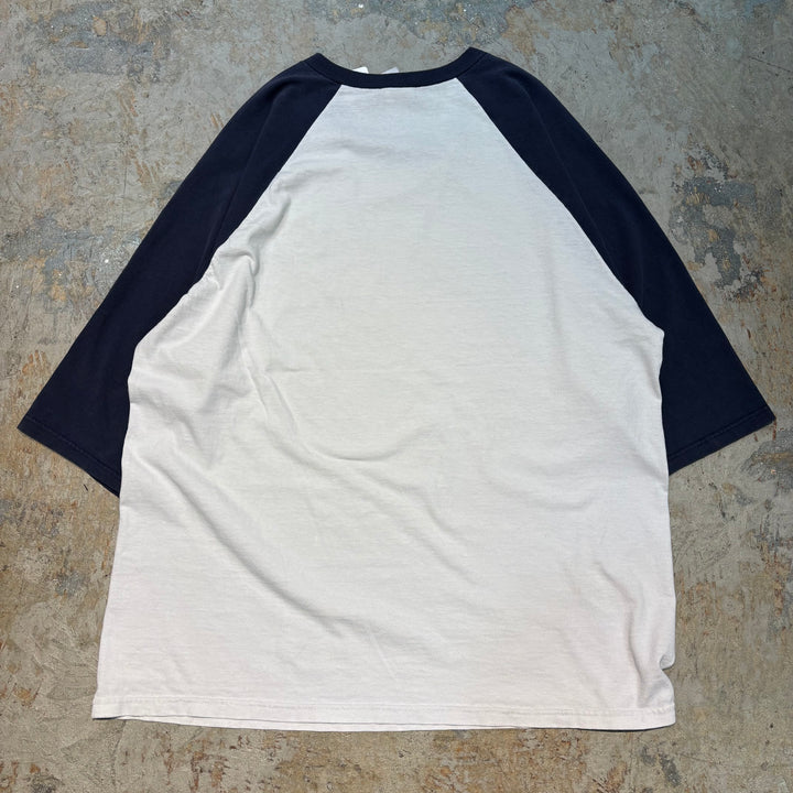 古着 anvil/ アンビル/ PASTAFARIAN/ 空飛ぶスパゲッティモンスター/ ラグランTシャツ/ サイズL
