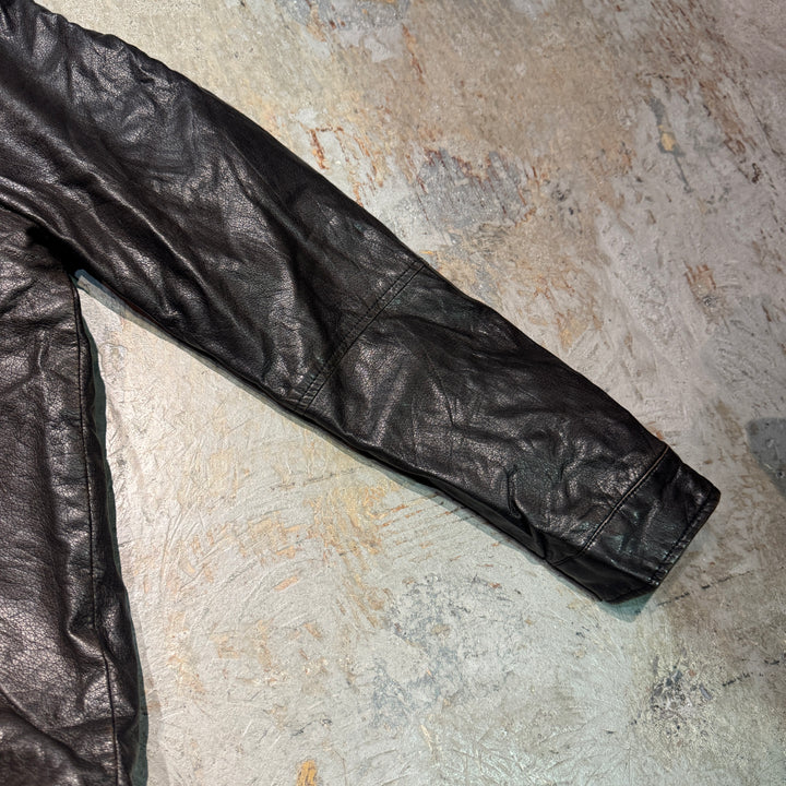 古着 USAVINTAGE/ジップアップレザージャケット/ サイズL