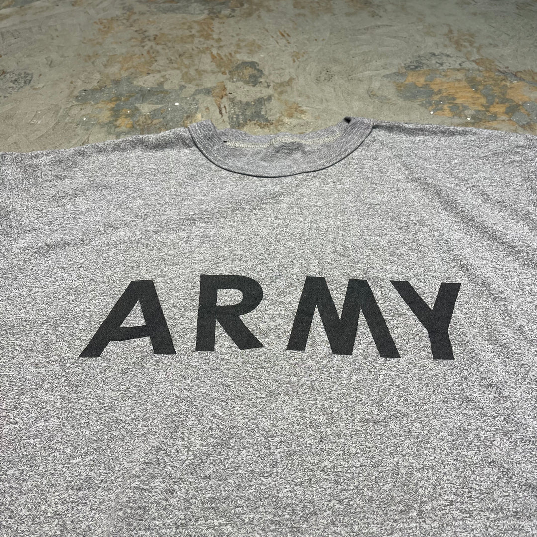 古着 90's US ARMY/アーミー/米軍/ヴィンテージ シングルステッチ プリントTシャツ/サイズL-XL相当