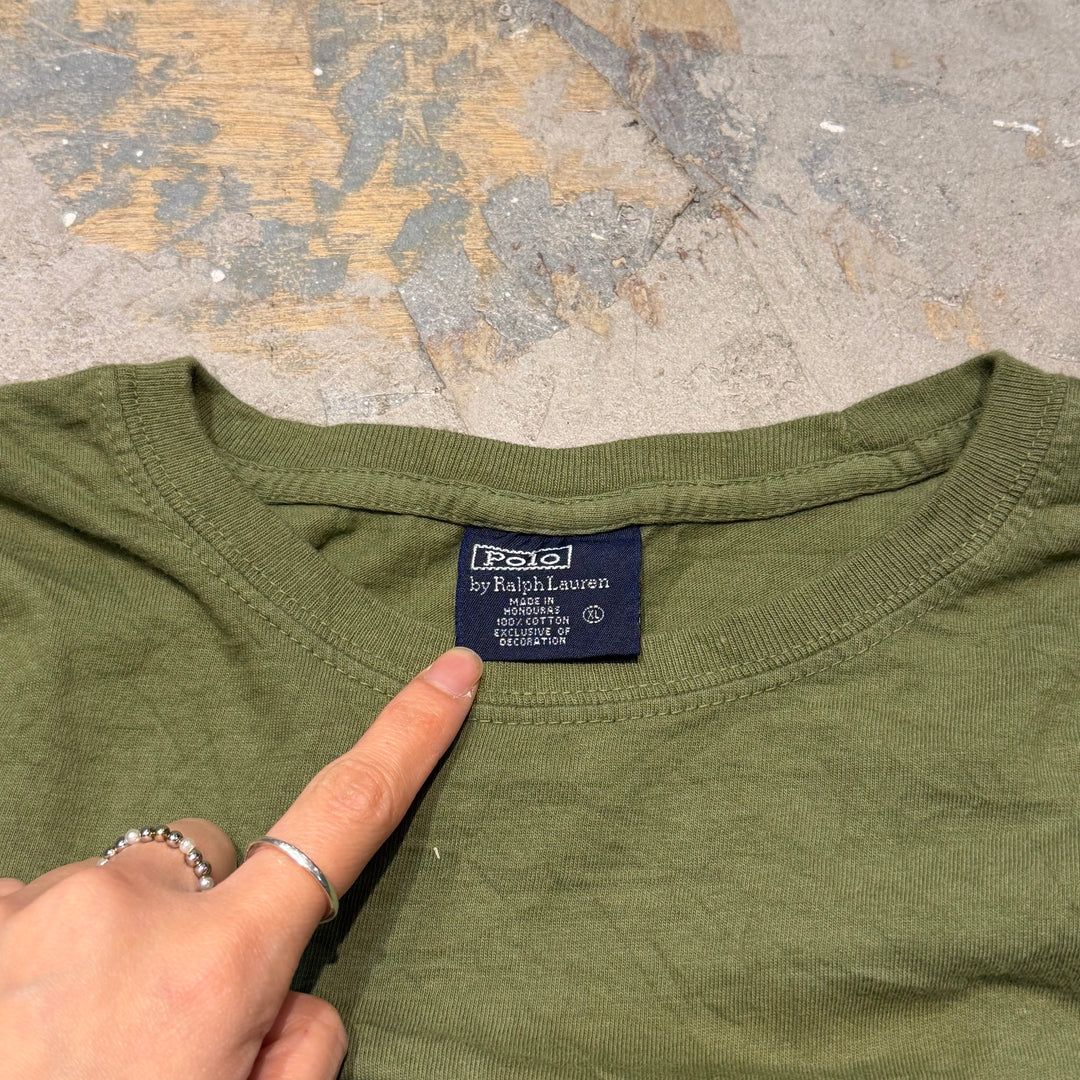 古着 POLO RALPH LAUREN/ポロラルフローレン/ クルーネックロングスリーブTシャツ/ サイズXL